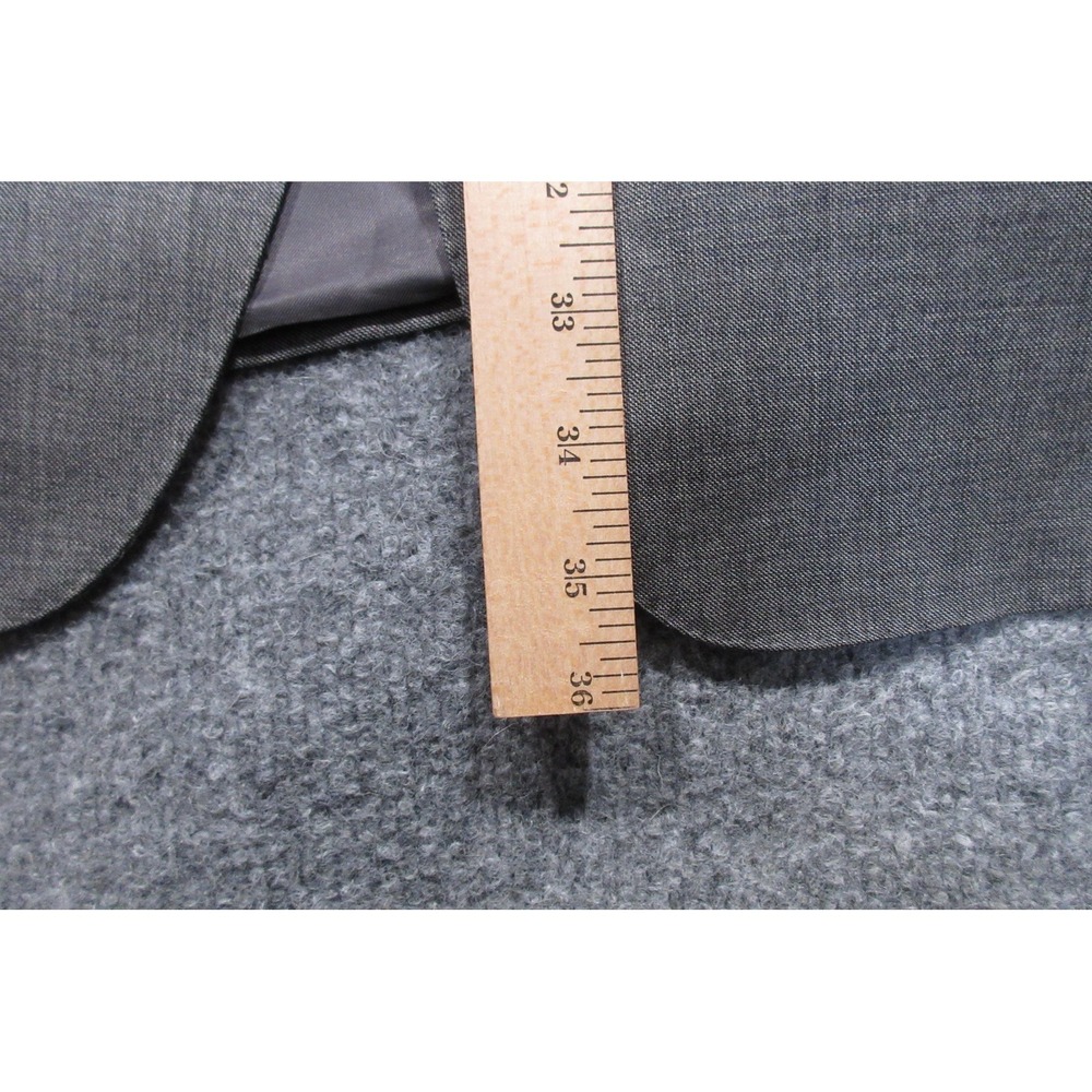 Ermenegildo Zegna Blazer Mens 56 Gray Wool Three Button Lined Suit Jacket US 46R - Picture 4 of 13